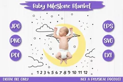 Baby Blanket Moon Svg