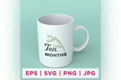 Ten Month Baby Milestone Design's Quote Stickers 11 Product Image 1
