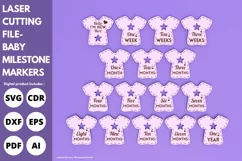 Baby milestone markers svg laser cut file & glowforge craft Product Image 2