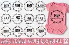 Baby Month Round SVG Bundle Product Image 1