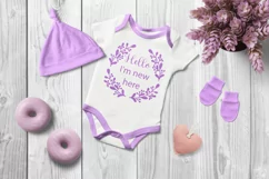Newborn T-shirt design,Baby Milestones SVG,Monthly Milestone Product Image 2