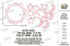 3D Baby Mobiles Bundle Laser Cut. Nursery Decor SVG Product Image 3