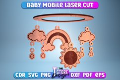Baby Mobile Laser Cut | Home Design Laser Cut | CNC File Product Image 1