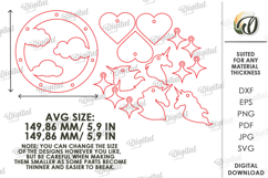 3D Baby Mobile Laser Cut. Nursery Decor SVG Product Image 2