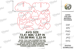 3D Baby Mobile Laser Cut. Nursery Decor SVG Product Image 2