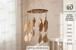 3D Baby Mobiles Bundle Laser Cut. Nursery Decor SVG Product Image 9