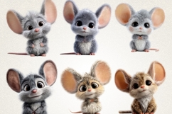 Baby Mouse 28 PNG Cute Mouse Clipart Transparent Background Product Image 2