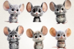 Baby Mouse 28 PNG Cute Mouse Clipart Transparent Background Product Image 4