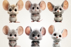 Baby Mouse 28 PNG Cute Mouse Clipart Transparent Background Product Image 5