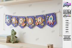 Baby Name Banner Laser Cut | Nursery Garland | Wall Decor Product Image 1