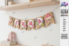 Baby Name Banner Laser Cut | Nursery Garland | Wall Decor Product Image 1