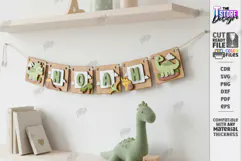 Baby Name Banner Laser Cut | Nursery Garland | Wall Decor Product Image 1