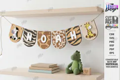 Baby Name Banner Laser Cut | Nursery Garland | Wall Decor Product Image 1