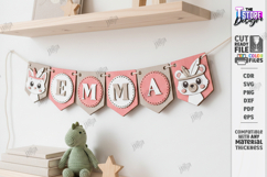 Baby Name Banner Laser Cut Bundle | Nursery Garlands Set SVG Product Image 9