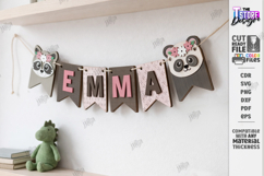 Baby Name Banner Laser Cut Bundle | Nursery Garlands Set SVG Product Image 11