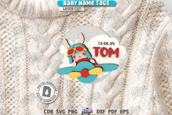 Baby Name Tags Laser Cut Bundle|Personalized 3D Name Pin|CNC Product Image 11