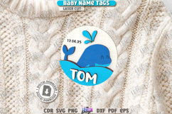Baby Name Tags Laser Cut Bundle|Personalized 3D Name Pin|CNC Product Image 12