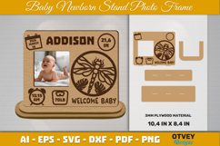Newborn Baby Photo Frames Dragonfly Lasercut Product Image 1