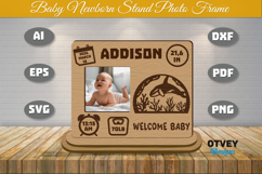 Newborn Baby Photo Frames Sea Animals Lasercut Product Image 2