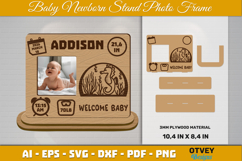Newborn Baby Photo Frames Sea Animals Lasercut Product Image 1