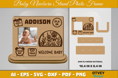 Newborn Baby Photo Frames Sea Animals Lasercut Product Image 1