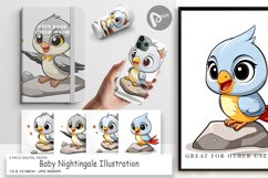 Digital Paper Baby Nightingale Product Image 1