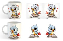 Baby Nightingale Illustration | Mug sublimation design Product Image 3