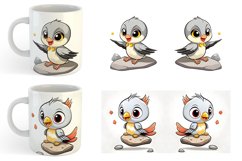 Baby Nightingale Illustration | Mug sublimation design Product Image 4