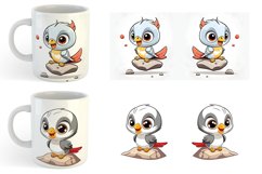 Baby Nightingale Illustration | Mug sublimation design Product Image 5