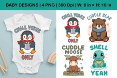 Funny Baby Quotes, newborn Sayings, Cute cartoon animals Product Image 1