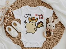 Howdy Boo SVG, Cowboy Ghost SVG Spooky Rodeo Halloween Shirt Product Image 4