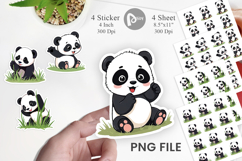 Cute Baby Panda Sticker Product Image 1
