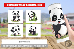 Tumbler Cute Baby Panda Product Image 1
