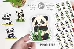 Cute Baby Panda Sticker Product Image 1