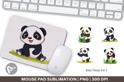 Mouse Pad Cute Baby Panda Product Image 1