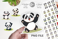 Cute Baby Panda Sticker Product Image 1