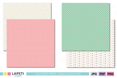 Coordinated pastel paper pack with cute star and dot patterns, perfect for baby crafts, journals, and invitations.