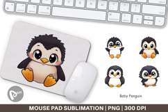 Mouse Pad Baby Penguin Product Image 1