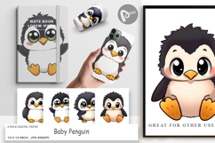 Digital Paper Baby Penguin Product Image 1