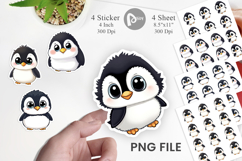 Cute Baby Penguin Sticker Product Image 1
