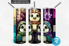 Tumbler,Penguin Tumbler Wrap,20 oz skinny,skinny tumbler,tumbler design,sublimation tumbler,sublimation download,PNG file,sublimation PNG,sublimation design,digital download,seamless design,stain glass tumbler,stain glass PNG,Penguin tumbler