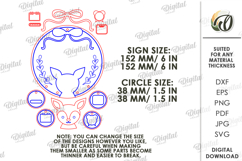 Baby Personalized Stat Signs Bundle Lasercut. Wall Decor SVG Product Image 5