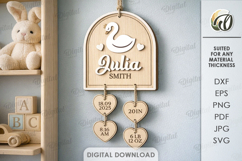 Baby Personalized Stat Signs Bundle Lasercut. Wall Decor SVG Product Image 11