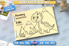 Baby Photo Albums Laser Cut Bundle, Baby Book Keepsake SVG Product Image 4