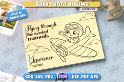 Baby Photo Albums Laser Cut Bundle, Baby Book Keepsake SVG Product Image 5