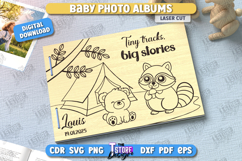 Baby Photo Albums Laser Cut Bundle, Baby Book Keepsake SVG Product Image 7