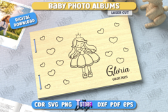 Baby Photo Albums Laser Cut Bundle, Baby Book Keepsake SVG Product Image 10