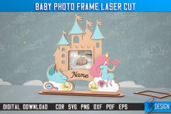 Baby Photo Frame Laser Cut Bundle, Child Metrics Photo Frame Product Image 3
