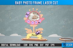 Baby Photo Frame Laser Cut Bundle, Child Metrics Photo Frame Product Image 4