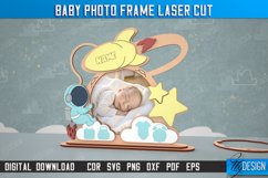 Baby Photo Frame Laser Cut Bundle, Child Metrics Photo Frame Product Image 5